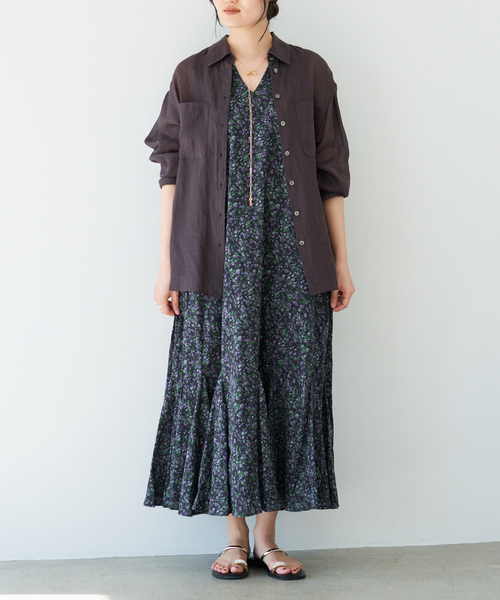 IENA(イエナ)の「《セットアップ対応》ラミーレギュラーカラーシャツ(シャツ/ブラウス・レディース・サックスブルー/ブラック系その他/レッド・FREE)」の19枚目の写真