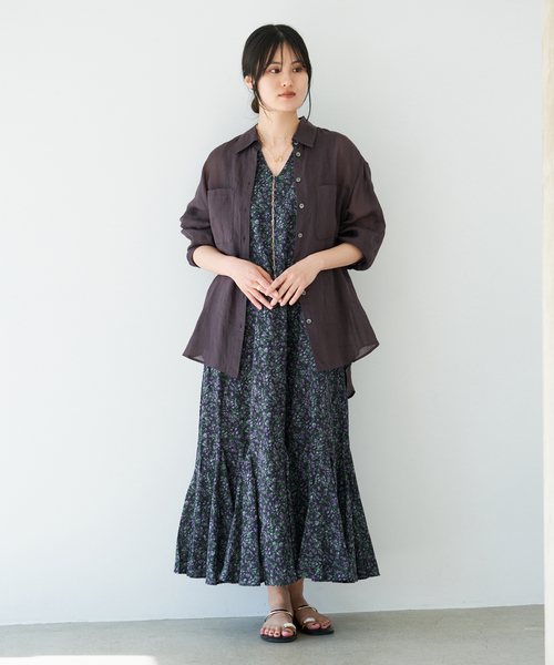 IENA(イエナ)の「《セットアップ対応》ラミーレギュラーカラーシャツ(シャツ/ブラウス・レディース・サックスブルー/ブラック系その他/レッド・FREE)」の20枚目の写真