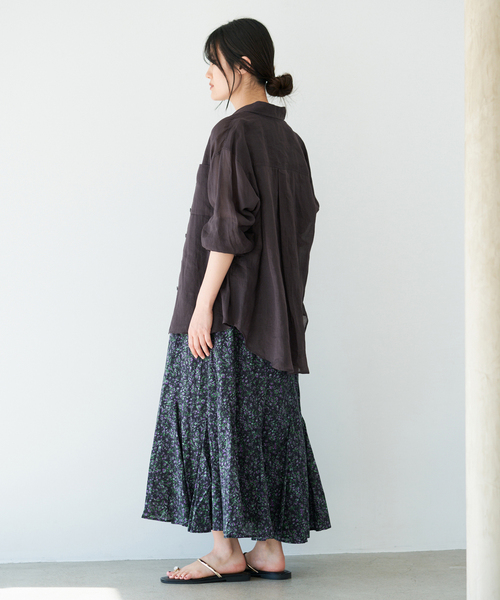 IENA(イエナ)の「《セットアップ対応》ラミーレギュラーカラーシャツ(シャツ/ブラウス・レディース・サックスブルー/ブラック系その他/レッド・FREE)」の21枚目の写真