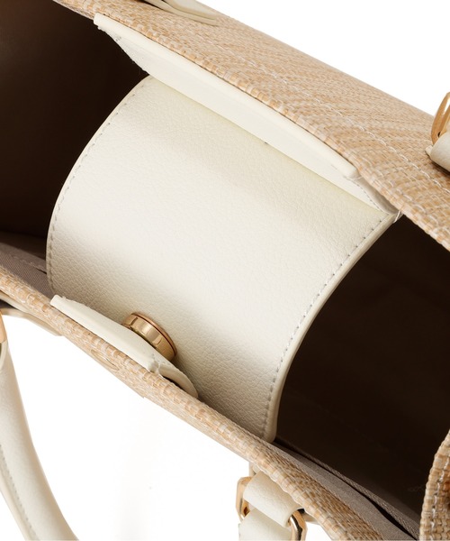 JILL by JILL STUART（ジルバイジルスチュアート）の「バリエーションパイピングトート（トートバッグ・レディース・ブルー/ベージュ系その他/ホワイト・FREE）」の16枚目の写真