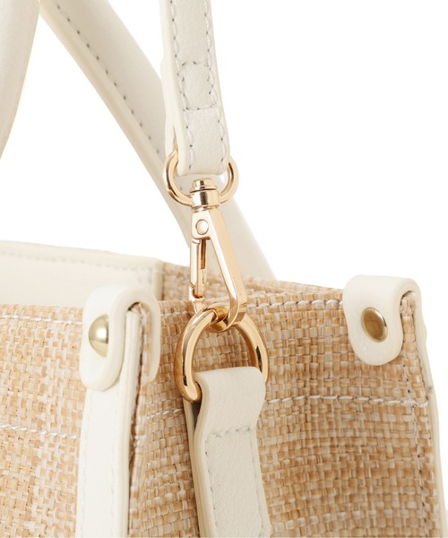 JILL by JILL STUART（ジルバイジルスチュアート）の「バリエーションパイピングトート（トートバッグ・レディース・ブルー/ベージュ系その他/ホワイト・FREE）」の21枚目の写真