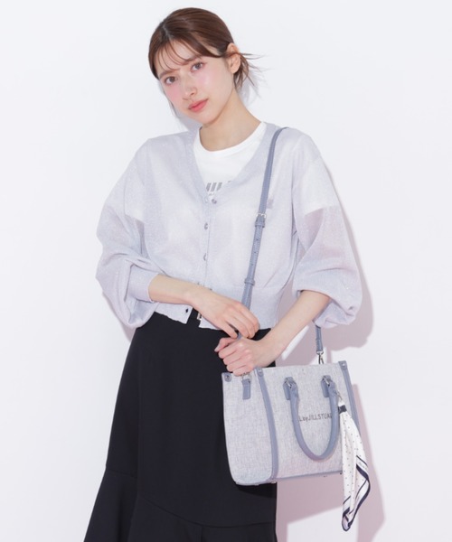 JILL by JILL STUART（ジルバイジルスチュアート）の「バリエーションパイピングトート（トートバッグ・レディース・ブルー/ベージュ系その他/ホワイト・FREE）」の4枚目の写真