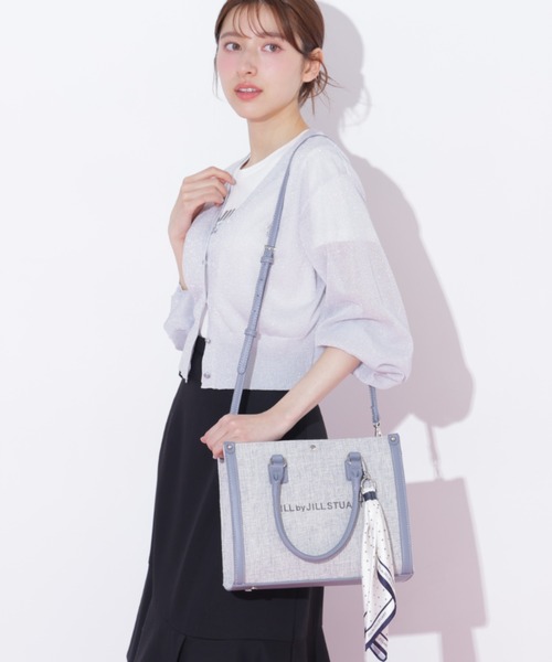 JILL by JILL STUART（ジルバイジルスチュアート）の「バリエーションパイピングトート（トートバッグ・レディース・ブルー/ベージュ系その他/ホワイト・FREE）」の6枚目の写真