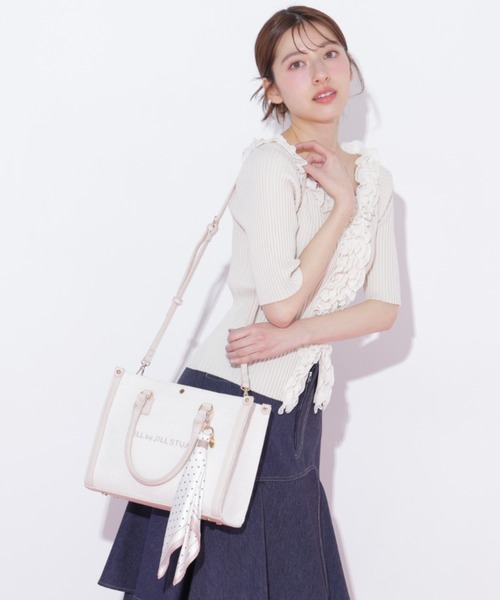 JILL by JILL STUART（ジルバイジルスチュアート）の「バリエーションパイピングトート（トートバッグ・レディース・ブルー/ベージュ系その他/ホワイト・FREE）」の11枚目の写真