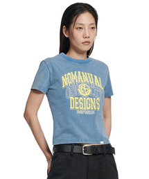 LAYERED ARCH GRAPHIC T-SHIRT (WOMAN) - WASHED NAVY