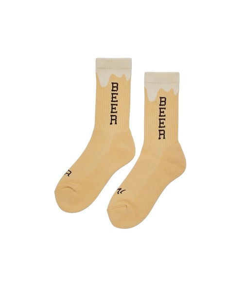 ROSTER SOX（ロスターソックス）の「(ROSTER SOX)BEER（ソックス/靴下・レディース・イエロー・ONE SIZE）」の2枚目の写真