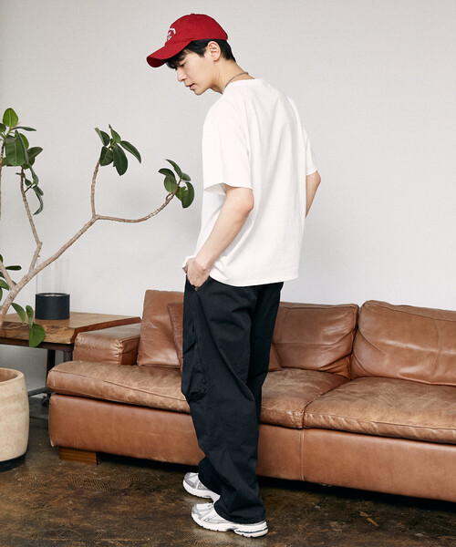 Russell Athletic（ラッセルアスレティック）の「RUSSELL ATHLETIC × PUBLUX/ラッセルアスレチック 別注 ワンポイント 刺繍 Tシャツ　限定展開（Tシャツ/カットソー・メンズ・ブラック/グレー/チャコールグレー/ホワイト/ピンク/ブラウン・LARGE/MEDIUM/ﾌﾘ-）」の14枚目の写真