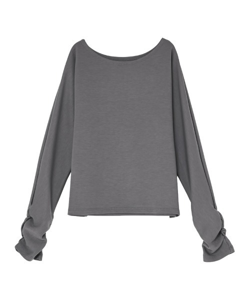 Re:EDIT（リエディ）の「[UVカット][接触冷感][シワになりにくい]マシュマロポンチマルチウェイオフショルダートップス（Tシャツ/カットソー・レディース・ブラック/オフホワイト/杢グレー・MEDIUM/LARGE）」の20枚目の写真