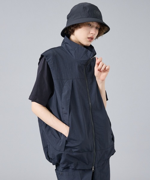 NANGA(ナンガ)の「【NANGA / ナンガ】N2600-1C132A / 26SS ナイロンタッサー ベスト / ユニセックス(ブルゾン・メンズ・ブラック/カーキ/ネイビー・M/L)」の6枚目の写真