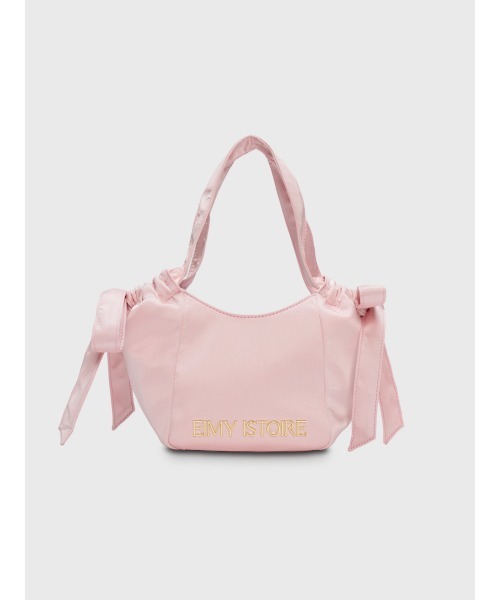 EIMY ISTOIRE(エイミーイストワール)の「EIMY SIGNATURE RIBBON BAG(ショルダーバッグ・レディース・ピンク/ブラック・F)」の7枚目の写真