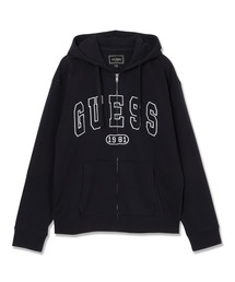 Guess | DAVIS Zip Hoodie パーカー ジップアップ ロゴパーカー(パーカー)