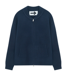 MAISON MASTER（メゾン マスター）の「ウェイニットジップアップ ネイビー(navy)（カーディガン/ボレロ）」