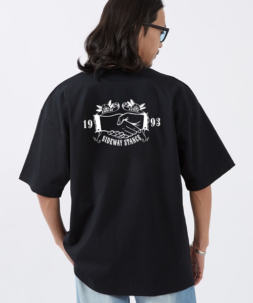 SIDEWAY STANCE(サイドウェイスタンス)の「【SIDEWAY STANCE】プリント 半袖Tシャツ(Tシャツ/カットソー・メンズ・ホワイト/ブラック系/ブラック/ホワイト系1/ホワイト系/ブラック系1/ブラック系5/ホワイト系2/ホワイト系4/ブラック系3/ホワイト系5/ブラック系4/ブラック系2/ホワイト系3・LARGE/MEDIUM/SMALL/X-LARGE)」の8枚目の写真