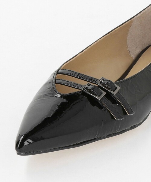 ODETTE E ODILE（オデットエオディール）の「ダブルベルトポインテッド フラット10↑（パンプス・レディース・ブラック/ベージュ・25cm/22.5cm/24.5cm/24cm/23.5cm/23cm/22cm）」の9枚目の写真