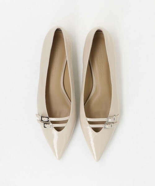 ODETTE E ODILE（オデットエオディール）の「ダブルベルトポインテッド フラット10↑（パンプス・レディース・ブラック/ベージュ・25cm/22.5cm/24.5cm/24cm/23.5cm/23cm/22cm）」の11枚目の写真