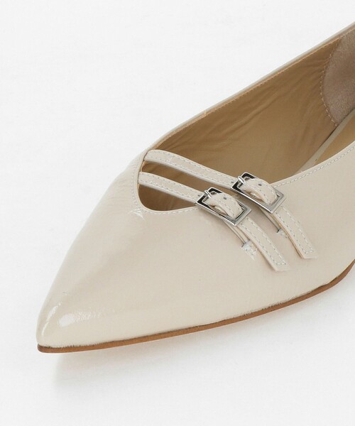 ODETTE E ODILE（オデットエオディール）の「ダブルベルトポインテッド フラット10↑（パンプス・レディース・ブラック/ベージュ・25cm/22.5cm/24.5cm/24cm/23.5cm/23cm/22cm）」の12枚目の写真