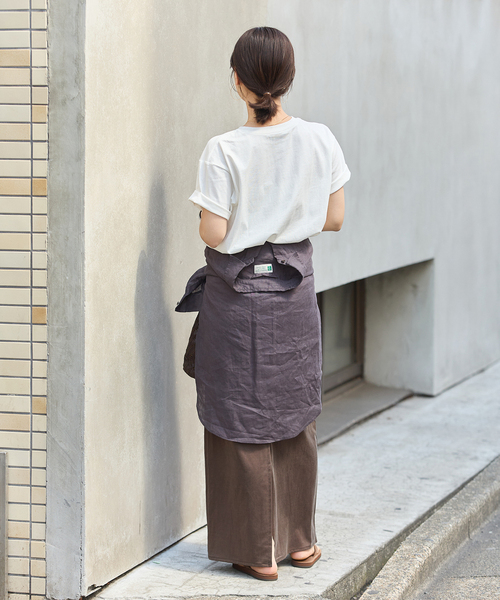 JOURNAL STANDARD(ジャーナルスタンダード)の「《追加2》フィブリルキュプラジャージーマキシスカート(スカート・レディース・キャメル/ブラウン系その他・FREE)」の6枚目の写真