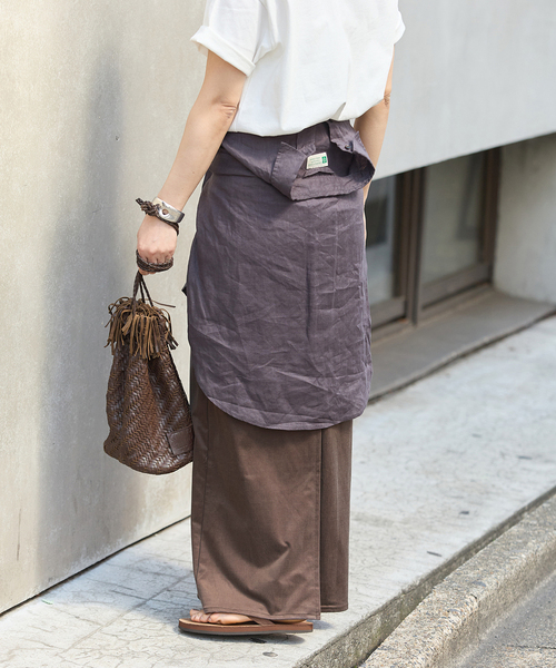 JOURNAL STANDARD(ジャーナルスタンダード)の「《追加2》フィブリルキュプラジャージーマキシスカート(スカート・レディース・キャメル/ブラウン系その他・FREE)」の7枚目の写真