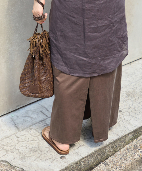 JOURNAL STANDARD(ジャーナルスタンダード)の「《追加2》フィブリルキュプラジャージーマキシスカート(スカート・レディース・キャメル/ブラウン系その他・FREE)」の8枚目の写真