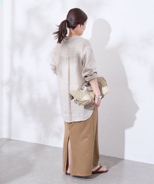 JOURNAL STANDARD(ジャーナルスタンダード)の「《追加2》フィブリルキュプラジャージーマキシスカート(スカート・レディース・キャメル/ブラウン系その他・FREE)」の13枚目の写真