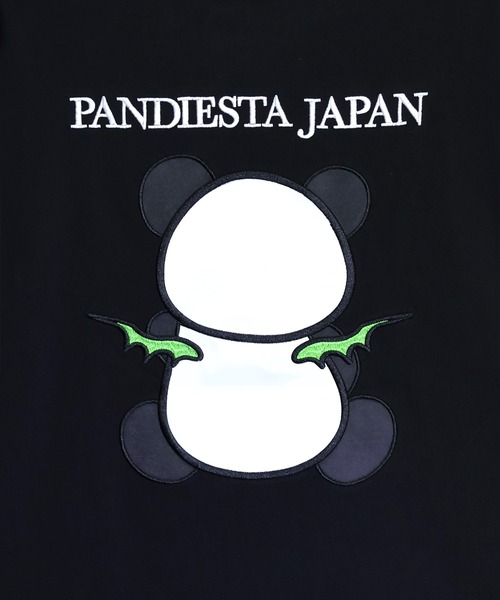 PANDIESTA（パンディエスタ）の「りんご大好きパンダさんTシャツ(M2)（Tシャツ/カットソー・メンズ・ホワイト/ブラック・M/L/XL）」の10枚目の写真