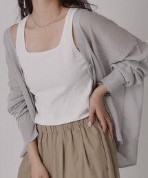 COLONY 2139 | 【UVカット・抗菌防臭】多機能テレコスクエアネックタンクトップ(タンクトップ)