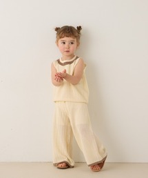 riziere（リジェール）の「バイカラー透かし編みニットセットアップ（セットアップ）」