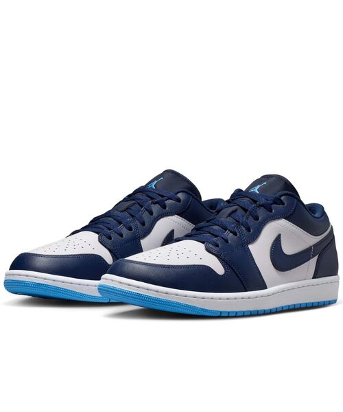 JORDAN BRAND(ジョーダンブランド)の「エア ジョーダン 1 LOW メンズシューズ / Air Jordan 1 Low Men's Shoes 553558-404 Midnight Navy(スニーカー・メンズ・ネイビー・25.5/26.5/27/27.5/28/28.5/29/25/26/29.5/30)」の7枚目の写真