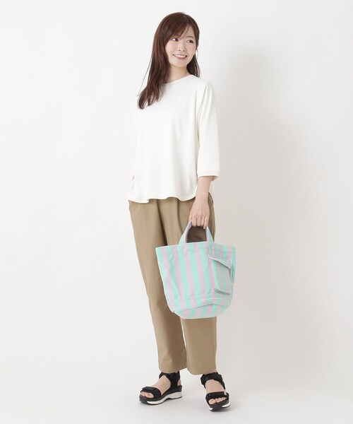 one'sterrace(ワンズテラス)の「ROOTOTE ルートート デリリサイクル コットンF(トートバッグ・レディース・イエロー系8/ブラック系8/オレンジ系その他5/グリーン系5・99)」の21枚目の写真