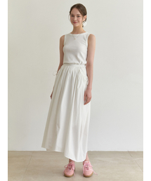 RE_L（リエル）の「Basket strap skirt (white)（スカート）」