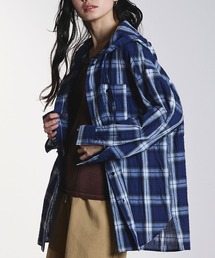 HOODED CHECK SHIRT