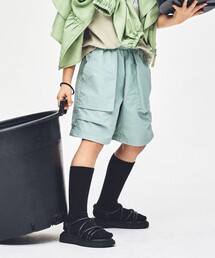 green label relaxing（グリーンレーベルリラクシング）の「【スタメンシリーズ】タッサー ハーフパンツ / キッズ  100cm-160cm（カーゴパンツ）」