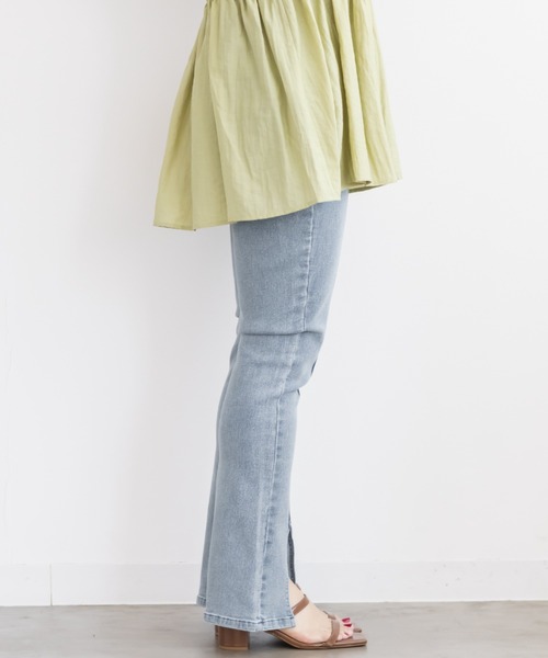 CLETTE（クレット）の「CLETTEオリジナルストレッチデニムスリットフレアパンツ（その他パンツ・レディース・ブラック/その他/ブルー/ネイビー・4L/3L/LL）」の17枚目の写真