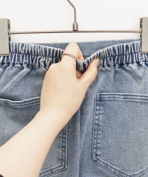 CLETTE（クレット）の「CLETTEオリジナルストレッチデニムスリットフレアパンツ（その他パンツ・レディース・ブラック/その他/ブルー/ネイビー・4L/3L/LL）」の20枚目の写真
