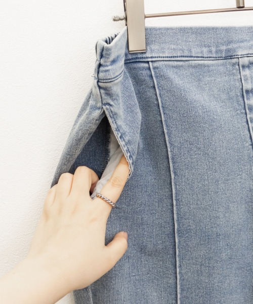 CLETTE（クレット）の「CLETTEオリジナルストレッチデニムスリットフレアパンツ（その他パンツ・レディース・ブラック/その他/ブルー/ネイビー・4L/3L/LL）」の19枚目の写真