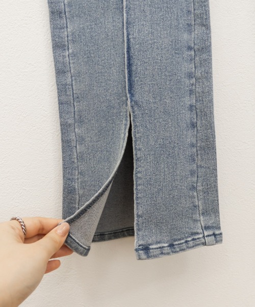 CLETTE（クレット）の「CLETTEオリジナルストレッチデニムスリットフレアパンツ（その他パンツ・レディース・ブラック/その他/ブルー/ネイビー・4L/3L/LL）」の21枚目の写真
