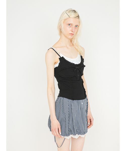 SORIN(ソリン )の「2Way Strap Balloon Skirt/2WAY ストラップバルーンスカート(スカート・レディース・ホワイト/ダークグレー/チェック・36/38)」の5枚目の写真