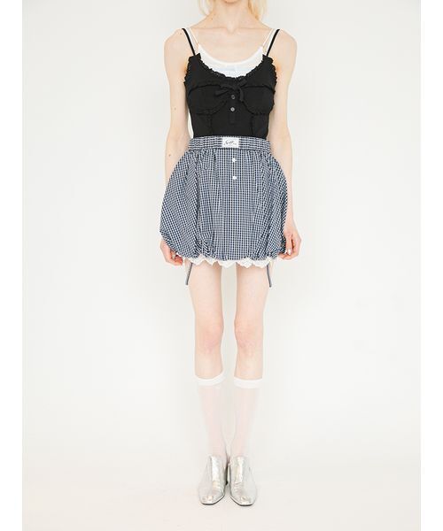 SORIN(ソリン )の「2Way Strap Balloon Skirt/2WAY ストラップバルーンスカート(スカート・レディース・ホワイト/ダークグレー/チェック・36/38)」の7枚目の写真
