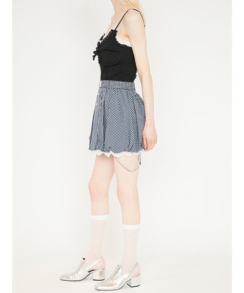 SORIN(ソリン )の「2Way Strap Balloon Skirt/2WAY ストラップバルーンスカート(スカート・レディース・ホワイト/ダークグレー/チェック・36/38)」の8枚目の写真