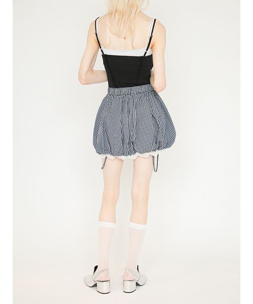 SORIN(ソリン )の「2Way Strap Balloon Skirt/2WAY ストラップバルーンスカート(スカート・レディース・ホワイト/ダークグレー/チェック・36/38)」の9枚目の写真