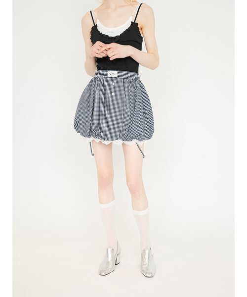 SORIN(ソリン )の「2Way Strap Balloon Skirt/2WAY ストラップバルーンスカート(スカート・レディース・ホワイト/ダークグレー/チェック・36/38)」の10枚目の写真
