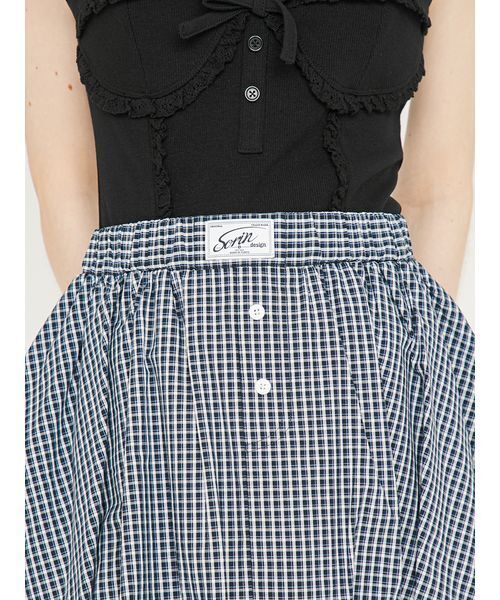 SORIN(ソリン )の「2Way Strap Balloon Skirt/2WAY ストラップバルーンスカート(スカート・レディース・ホワイト/ダークグレー/チェック・36/38)」の11枚目の写真