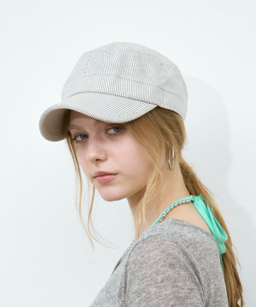 Pinstripe Casquette/ ピンストライプキャスケット（キャップ