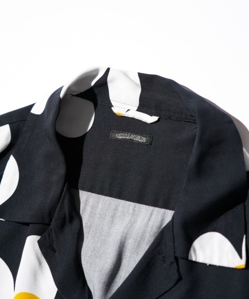 SUNNY  SPORTS（サニースポーツ）の「SUNNY SPORTS / サニースポーツ PRINTED BOX SHIRT  レーヨン 半袖シャツ サマーシャツ（シャツ/ブラウス・メンズ・その他1/その他2/ブラック・MEDIUM/LARGE/SMALL）」の11枚目の写真