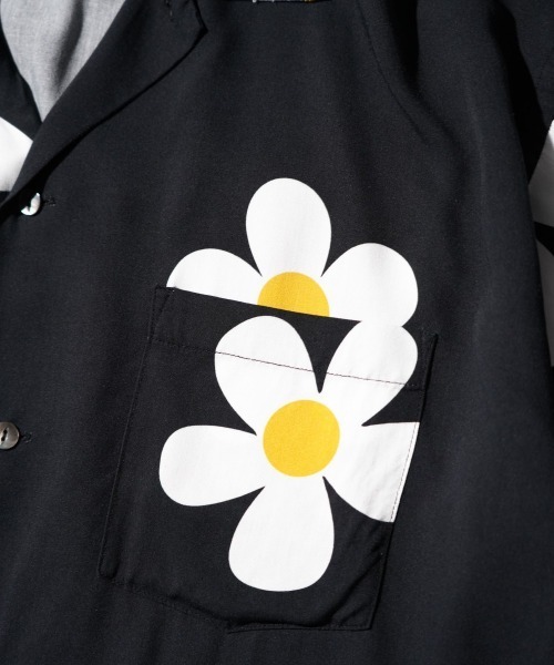 SUNNY  SPORTS（サニースポーツ）の「SUNNY SPORTS / サニースポーツ PRINTED BOX SHIRT  レーヨン 半袖シャツ サマーシャツ（シャツ/ブラウス・メンズ・その他1/その他2/ブラック・MEDIUM/LARGE/SMALL）」の13枚目の写真