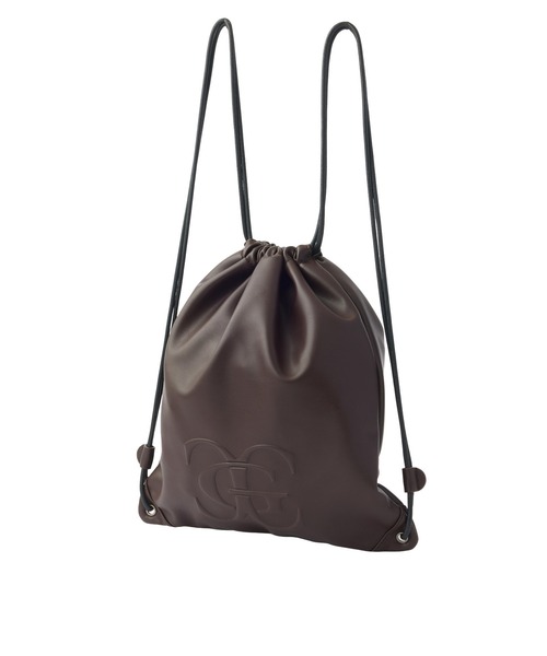 X-girl（エックスガール）の「XG EMBLEM FAUX LEATHER KNAPSACK（バックパック/リュック・レディース・ブラウン/ブラック・ONE SIZE）」の2枚目の写真