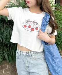 チェリークロップドTシャツ