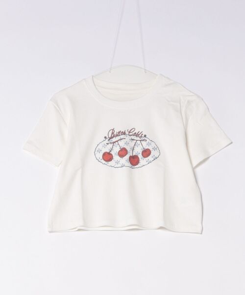 frunco(フランコ)の「チェリークロップドTシャツ(Tシャツ/カットソー・レディース・ブルー/グレー/ホワイト・FREE)」の21枚目の写真