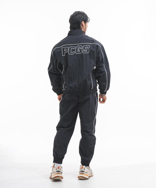 PHYSICAL GARMENTS（フィジカルガーメンツ）の「P2451 パイピングウインドブレイカー ジャケット [ブラック]（ナイロンジャケット・メンズ・その他・MEDIUM/LARGE/X-LARGE/XX-LARGE）」の4枚目の写真