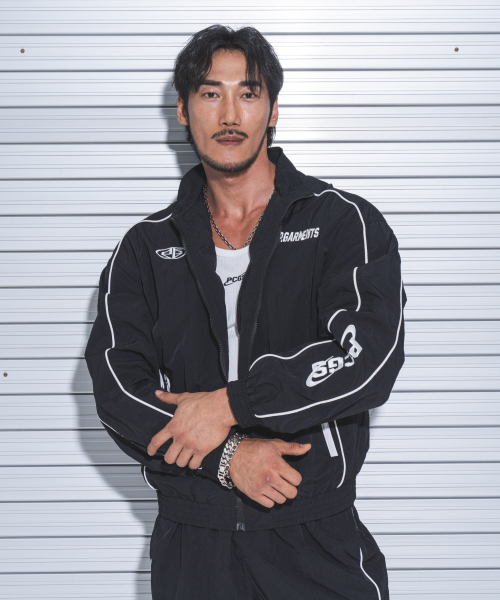 PHYSICAL GARMENTS（フィジカルガーメンツ）の「P2451 パイピングウインドブレイカー ジャケット [ブラック]（ナイロンジャケット・メンズ・その他・MEDIUM/LARGE/X-LARGE/XX-LARGE）」の6枚目の写真